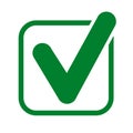 Approval check icon, quality sign button Ã¢â¬â vector